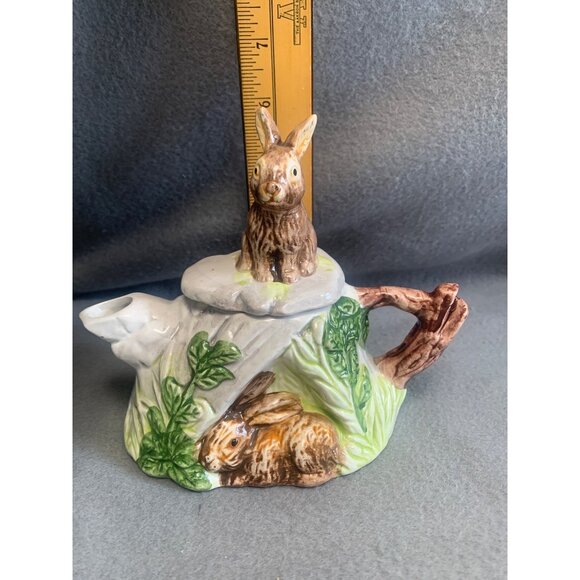 Vintage Rabbit-Themed Ceramic Teapot From 1992 By C.S.B. LTD - Picture 10 of 13